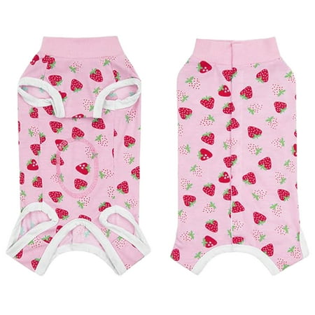 Pet Clothing for Post- Recovery Suit for Small to Medium Dogs and Cats Protective Body Suit with Soft Comfort Postoperative Alternative to E Collar
