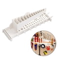 thumbnail image 2 of Rail Storage Rack Plastic Wall Mount Wrench Screwdriver Organizer Display Hanger Tool Rack Storage Holder Tool Storage Hardware blue, 2 of 7