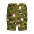 thumbnail image 2 of Haiem Gnomes Playing in the Garden Men's Pajama Short with Soft Woven Cotton Elastic Waistband Sleep Short-XX-Large, 2 of 9
