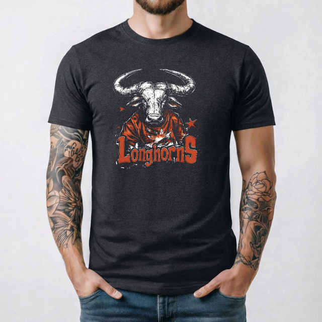 University of Texas Longhorns Tee - Maillot de Football Rétro UT Austin Longhorns
