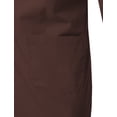 thumbnail image 4 of 7Encounter Unisex Multifuctional Wrap Smock With Chest And Side Pockets Brown Size 2XL/3XL, 4 of 4