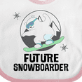 thumbnail image 4 of Inktastic Snowboarding Future Snowboarder Childs Boys or Girls Baby Bib, 4 of 4