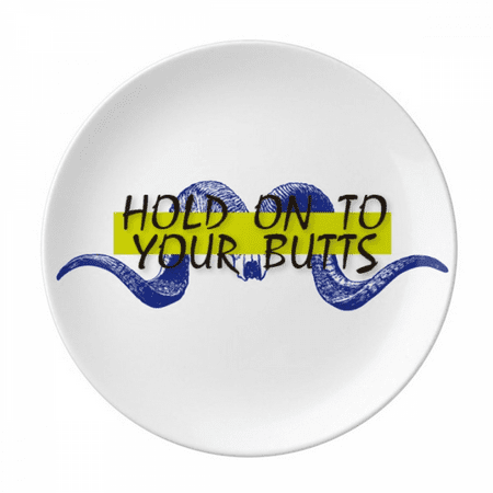 

Huge Horns Grip Bones Art Deco Fashion Plate Decorative Porcelain Salver Tableware Dinner Dish