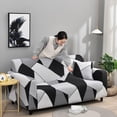 thumbnail image 4 of Funda de sofá CUBIERTA de SOFA CUBIERTA ELASTICADA SQUEL POLYSTER SEAVOWERLIPLIP para LA de OFICINA - Un asiento a Un asiento a Magideal Funda de sofá, 4 of 6