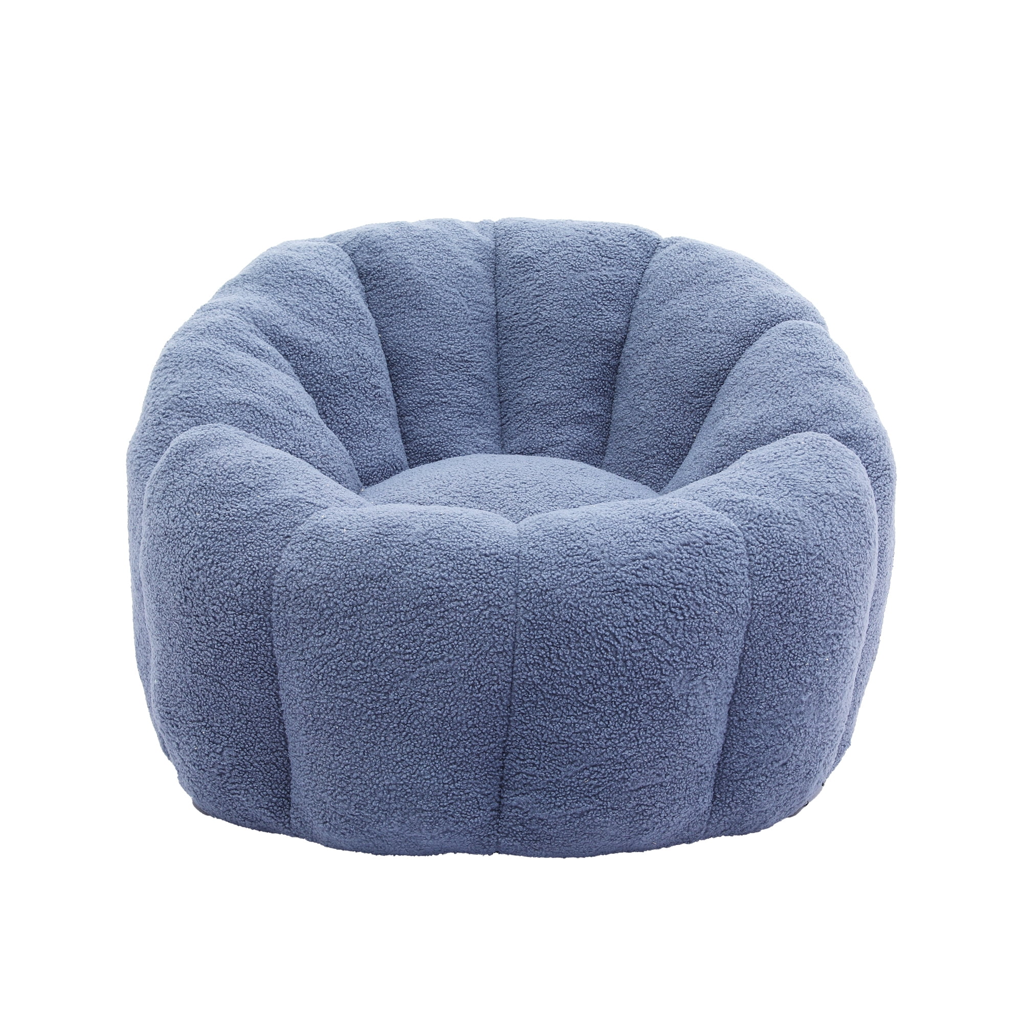 Jopath Bean Bag Chair for Adults and Kids,Oversized Bean Bag Sofa with Armrests Stuffed High-Density Foam,Lazy Sofa Floor Sofa for Living Room Bedroom,Light Blue