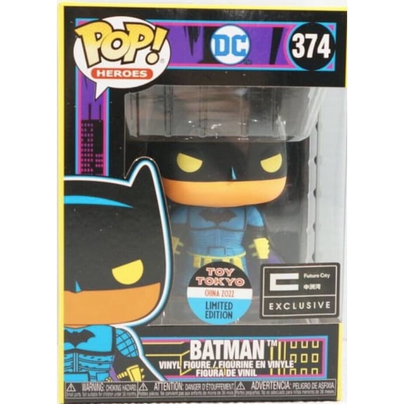 Funko Pop! Batman #374 Blacklight Toy Tokyo Future City Exclusive LE 2022