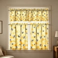 thumbnail image 4 of Feledorashia Kitchen Curtains, Window Curtains, 2D Printed Short Panels Washable Decorative Kitchen Window Treatments, Polyester Fabric, Light Filtering, Durable and Easy Care, 4 of 7