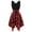 Red, variant on HONHUZH Women Summer Dresses 2022, Casual Dresses Irregular Hem Plaid Stitching Dress Tummy Control