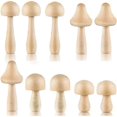 thumbnail image 1 of 10 Pieces Big Sizes Unfinished Wooden Mushroom Unpainted Wooden Mushroom for Arts and Crafts Projec, 1 of 5