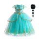 thumbnail image 1 of Vestido de princesa Jasmine de Disney para niñas, fiesta de cumpleaños, carnaval, Cosplay, lámpara Agic de Aladino, vestido para niños, disfraz de graduación, ropa 3T (etiqueta 110) Gao Jinjia LED, 1 of 2