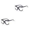 thumbnail image 4 of Jumpingount Gafas de lectura de gran tamaño para mujer y hombre, anteojos con estampado de leopardo a la moda, gafas de montura grande para viajes Type1 NO1, 4 of 6