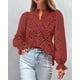 thumbnail image 3 of Blusa de Mujer PRETTYGARDEN Manga Abullonada con Encaje Talla M, 3 of 6