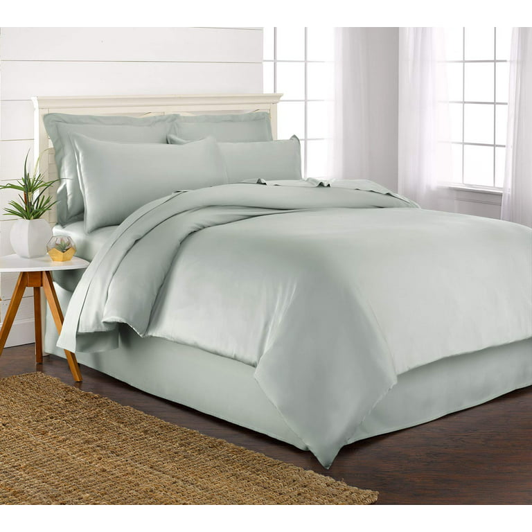 PURE BAMBOO Queen Size Duvet Cover Set - 100% Organic Bamboo, Luxuriously  Soft and Cooling - 3 Piece Set - 1 Queen Button Closure Duvet Cover with