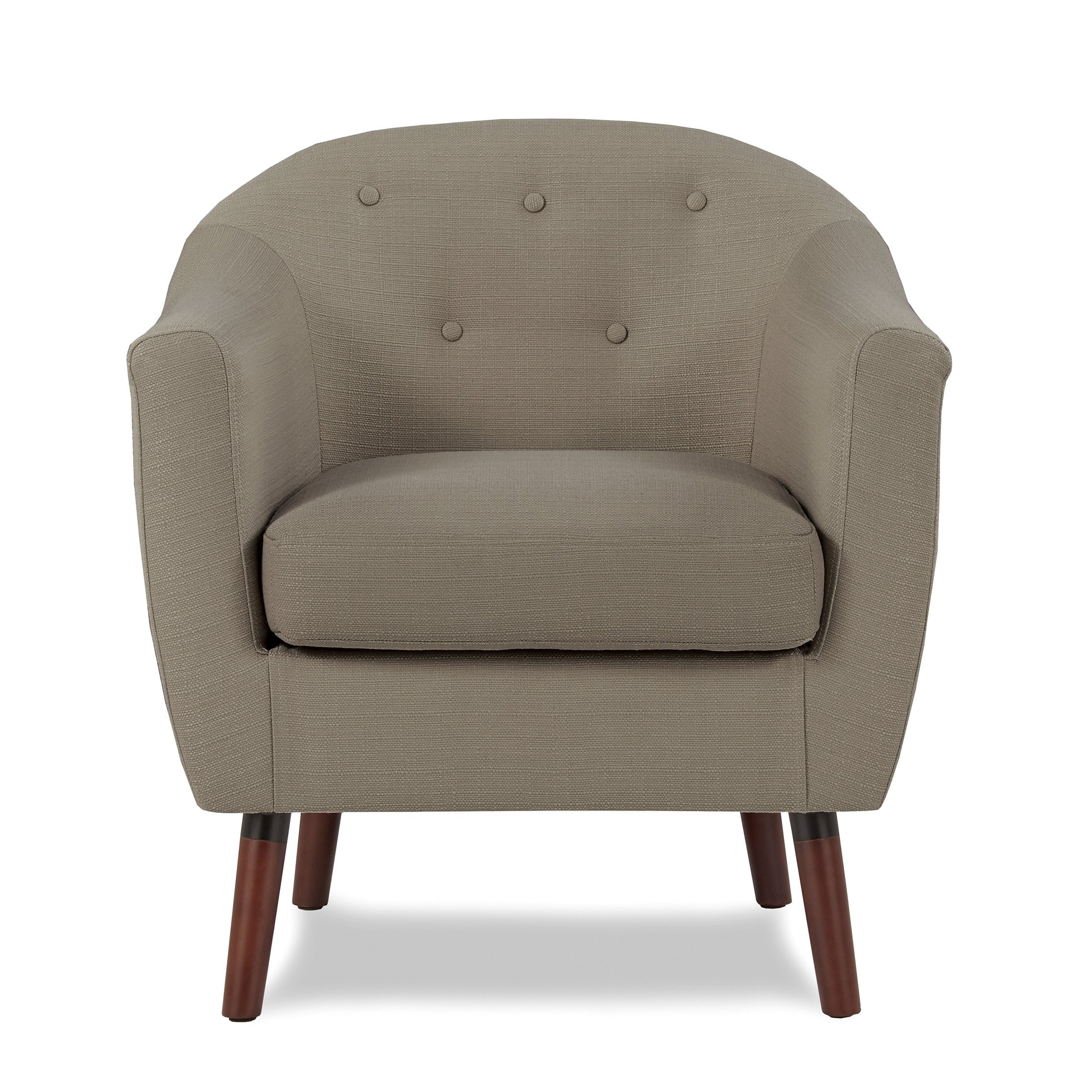 OakvillePark Vesper Fabric Upholstered Accent Chair, Beige