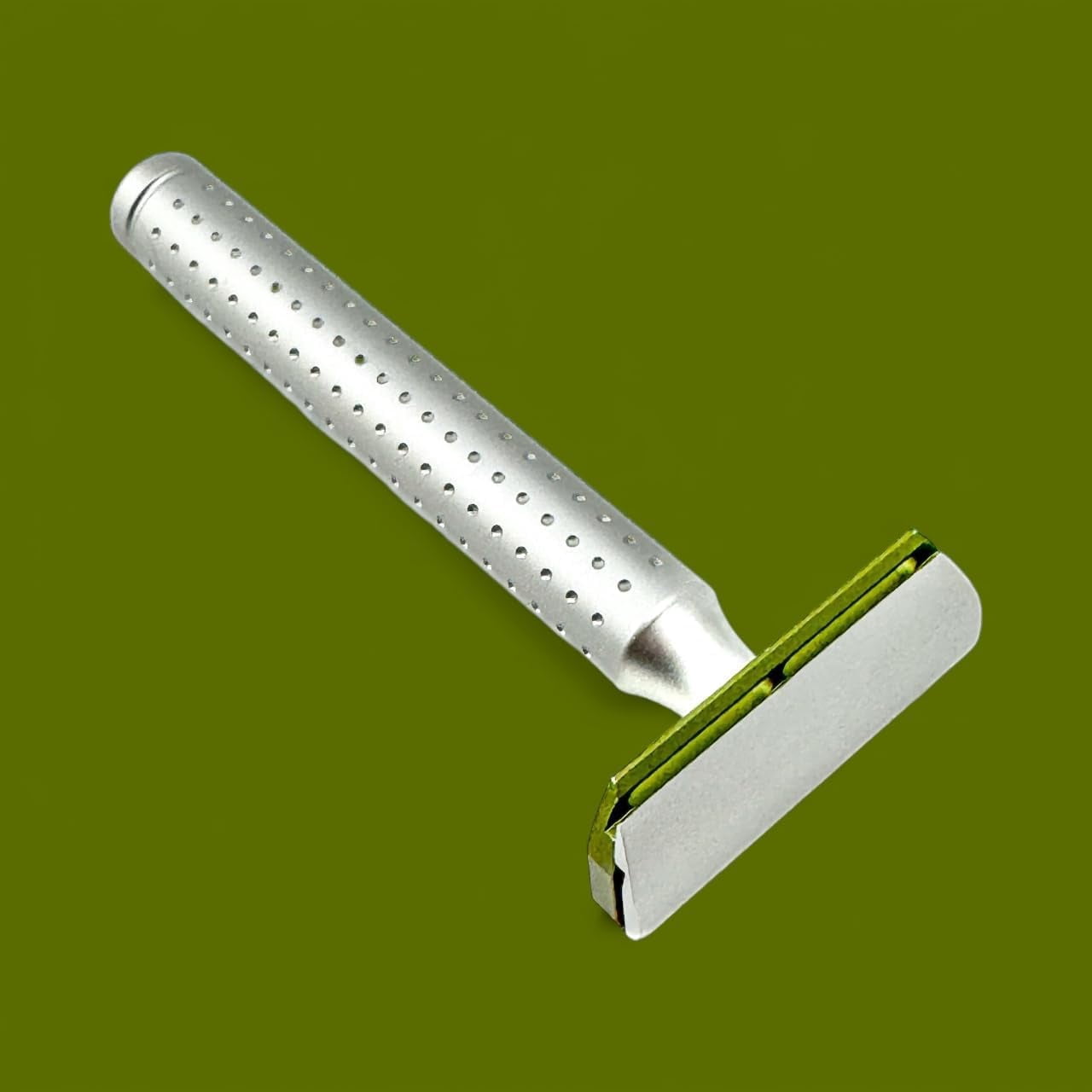 Parker 905425 Aero Shave Aluminum Safety Razor with Long Length Handle