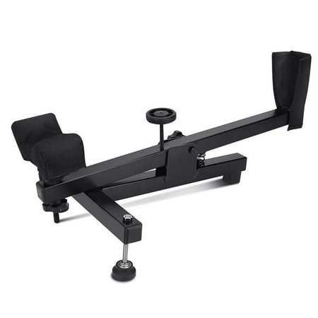 Qiilu Adjustable Shooting Rest Steady Padded Stand Black Rifle Air Gun Shoot Bench Sighting (Best Way To Shoot A Rifle)
