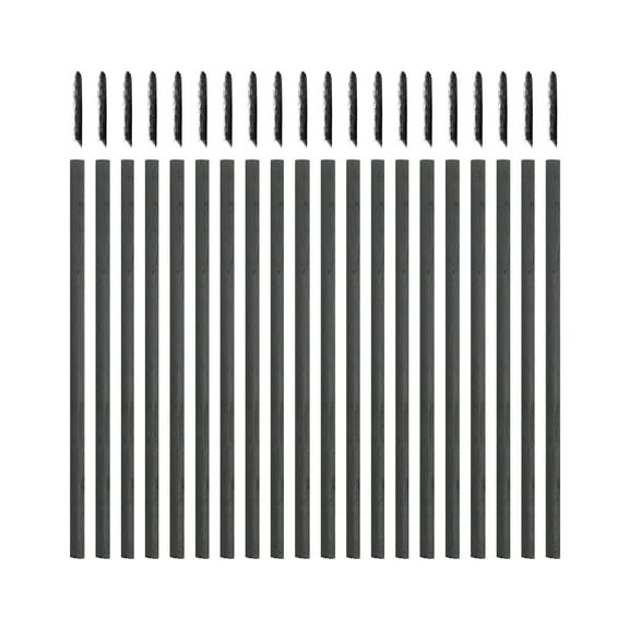 Uxcell Willow Charcoal Sticks, 2-4mm Willow Charcoal Pencils Soft Sketch Vine Art Supplies Set for Drawing Sketching Shading Painting Artists Beginners (Black, Pack of 26)