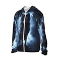 thumbnail image 2 of Sigee Night Scene of Wolves Print UPF50+ Men's Sun Protection Hoodie Shirt SPF UV Shirt Long Sleeve Fishing Outdoor Lightweight, S-3XL, 2 of 9