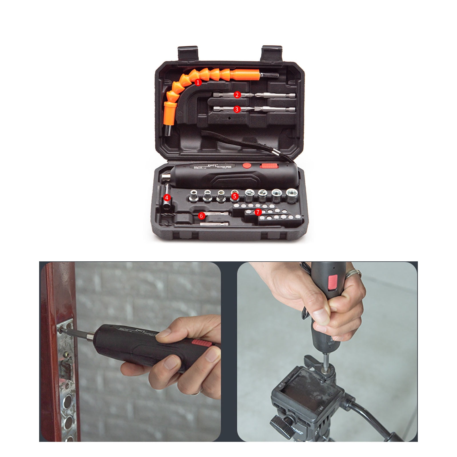 Electric Screwdriver Rechargeable Home Screwdriver Driver Multifunction Electric Screwdrivers Hand Tool