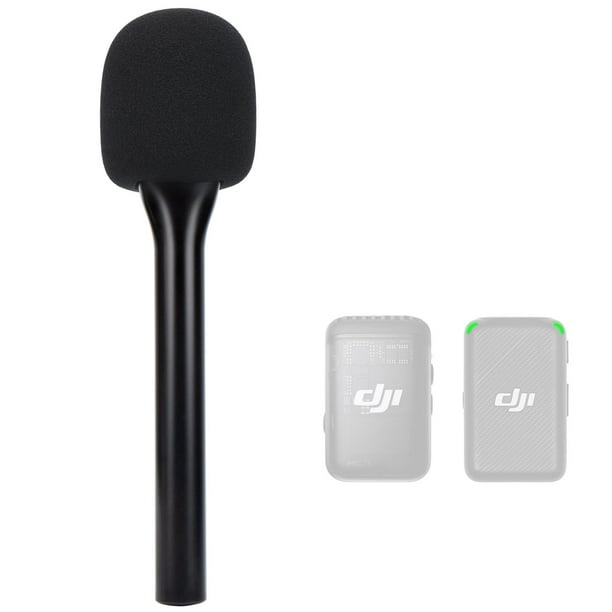Soporte de micrófono inalámbrico portátil SUNMON para DJI Mic 1/2 con filtro Pop