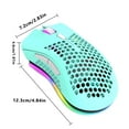 thumbnail image 3 of ziyahihome Souris de Jeu Sans Fil Creuse Réglable Rechargeable Accessoire Informatique avec Lumière RGB, 3 of 7