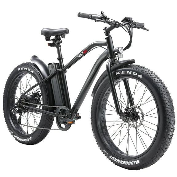 RKS Ebike with 750W Motor, Electric Bike for Adults, 48V 14.5Ah Battery, 26'' Fat Tires, LCD Display, Front and Rear LED Lights, 7-Speed Gears