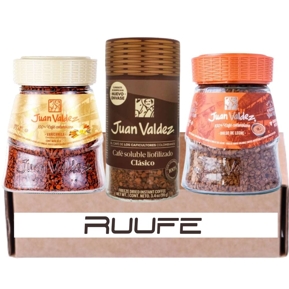 Juan Valdez mix (pck of 3) Soluble Coffee Instant Freezed Dried Classic