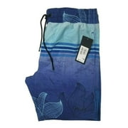 Men's Oakley Beach Short Flower Striped Flash Blue 18 Inches - Size M