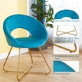 thumbnail image 2 of Accent Velvet Chairs Set of 2 | Ideal for Dining, Living, Bedroom | Premium Velvet & High - Density Sponge | Comfortable & Easy to Install, 2 of 4