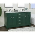 thumbnail image 2 of 60 inch single bathroom vanity in green, 2 of 8