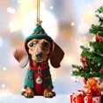 thumbnail image 3 of DQrwqpou Adorno Navideño para Perro Dibujos Animados Acrílico para Perro Suministros para Fiesta en Casa (12), 3 of 5