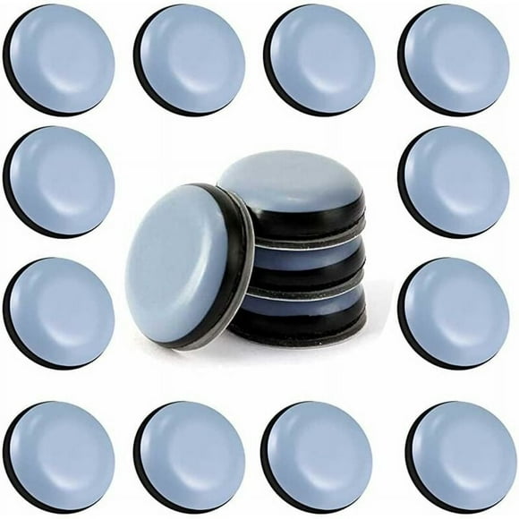 24 pieces Teflon furniture glides 25 mm (round) - Furniture glides - Self-adhesive Teflon furniture glides Furniture glides for chairs, benches, desks and tables