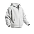 thumbnail image 5 of Telankuip Waffle Knit Hoodies for Men Full Zip Long Sleeve Hooded Sweatshirt Jackets Oversized Solid Color Raglan Sleeved Loose Lightweight Cozy Soft Casual Athletic Outerwear 2-White XXXXXL, 5 of 7