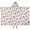 Pink Dinosaurs Palms, variant on Pink Dinosaurs Plants Pattern Hooded Bath Towel，50"x30" for Ages 3 To 12 Kids, Quick Dry Lightweight Soft Microfiber Hood Beach Towel Cover Up for Kids
