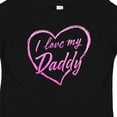 thumbnail image 4 of Inktastic I Love My Daddy in Pink Chalk Heart Boys or Girls Baby T-Shirt, 4 of 5