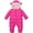 Hot Pink, variant on Baby Snowsuit Boys Girls Puffer Jacket Newborn Hooded Coat Toddler Winter Clothes 0M-2T