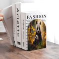 thumbnail image 6 of KLL Forest Panda Print Wood Book Ends for Shelves,1 Pair Wood Bookends Book Holder Stand Decorative, Book Stoppers for Heavy Duty Books CD File Video Games, 6 of 8