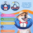 thumbnail image 2 of shiyou-Dog Cone Collar, Adjustable Soft Dog Cone,Comfy Inflatable Dog Collars for After Surgery,Alternative to Cone of Shame,Dual-Sided Pattern Donut Collar for Small Medium Large Dogs,Not Block Visi, 2 of 4