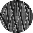 thumbnail image 1 of Ahgly Company Indoor Round Patterned Mid Gray Novelty Area Rugs, 6' Round, 1 of 6