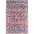 thumbnail image 1 of Unique Loom Tapis Floral de 2' x 3' Rectangle Bleu Marine/orange Revival, 1 of 1