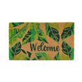 thumbnail image 1 of Paillasson en fibre de coco motif feuilles de palmier de Home Décor Inc. – Fibre naturelle durable, envers antidérapant, 1 of 4