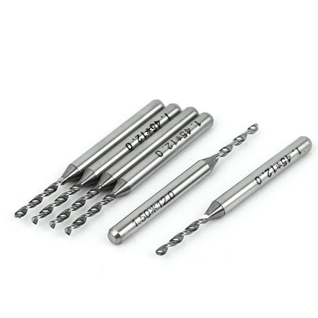

1.45mm x 12mm 1/8 Straight Shank Carbide PCB CNC Twist Micro Drill Bits 6 Pcs