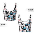 thumbnail image 5 of Picia Panda Cute Hearts Sports Bra for Women,Padded Strappy Sports Bras Medium Support Yoga Bra with Removable Cups,Running Yoga Bra-XX-Large, 5 of 9