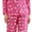 Fushcia, variant on Richie House Women's Cotton Printed Flannel Two-piece Set Pajama RHW2774-A-L