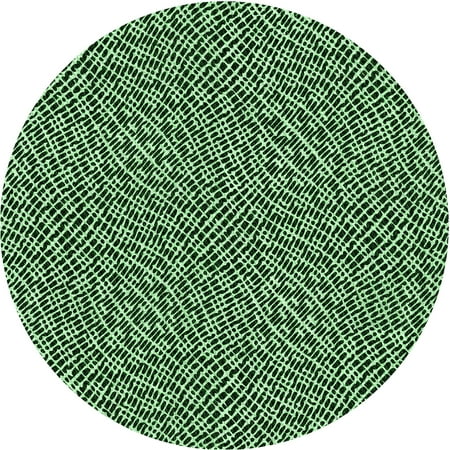 

Ahgly Company Indoor Round Patterned Light Green Area Rugs 8 Round