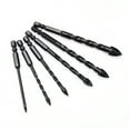 thumbnail image 3 of Yuedong Alloy Carbide Point Glass Drill Bit Set Cross With 4 Cutting Edges Durable Shank 6pcs Thread Toughness Strong Drills, 3 of 19