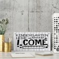 thumbnail image 3 of Home Wall Decor Signs Kindergarten Here I Come Wooden Wall Art Decor Decorative Plaque Sign For House Family Living Room Bedroom Kitchen 12X 6 Inch, 3 of 7