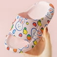 thumbnail image 4 of Girls' Slippers Girls Slippers Soft Eva Indoor Outdoor Casual Comfortable Lightweight Breathable Kids Shoes With Cute Strawberry Bunny #Pink, 4 of 7