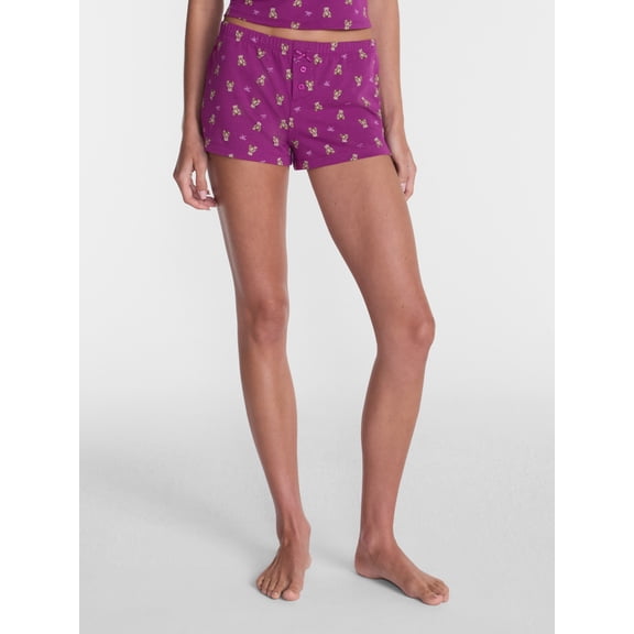 No Boundaries Cloud Core Low Rise Sleep Shorts, Women's XXS-3X