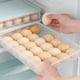 thumbnail image 4 of Contenedores Caja de almacenamiento de huevos de 24 rejillas Soporte para bandeja de huevos para albóndigas de refrigerador (azul claro) Ndcxsfigh Nuevos Originales, 4 of 8